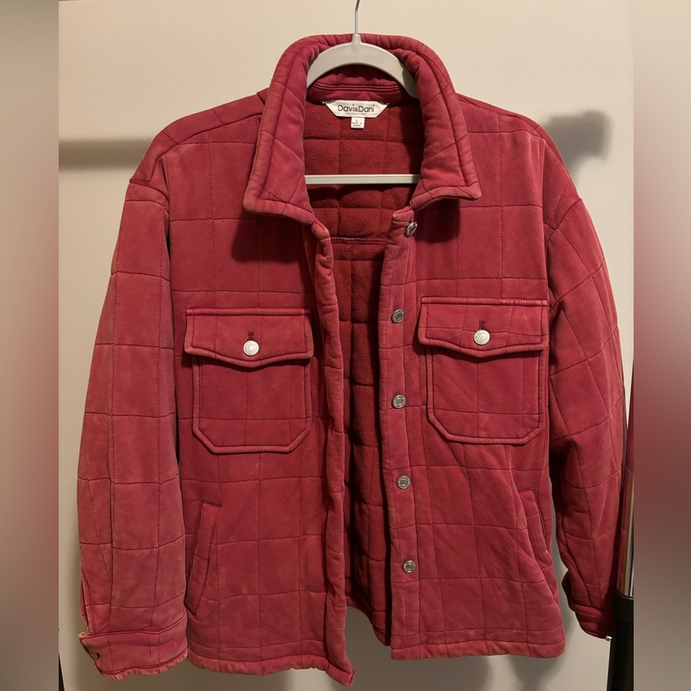 Red Quilted Jacket